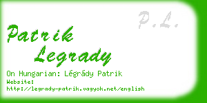 patrik legrady business card