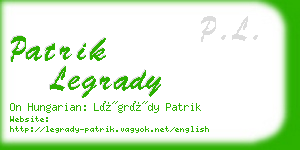 patrik legrady business card